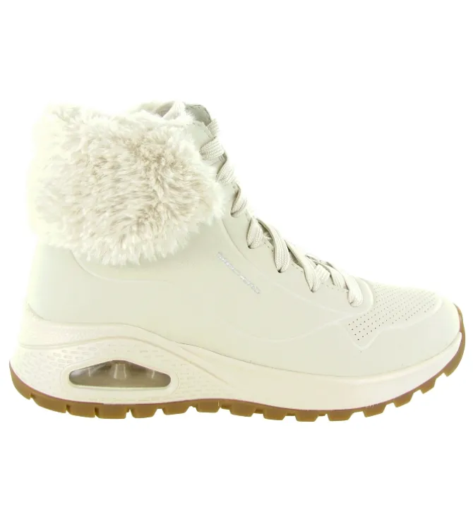 apres ski bottes fourrees - Botte fourrée - femme - Synthétique - Blanc - Skechers footwear