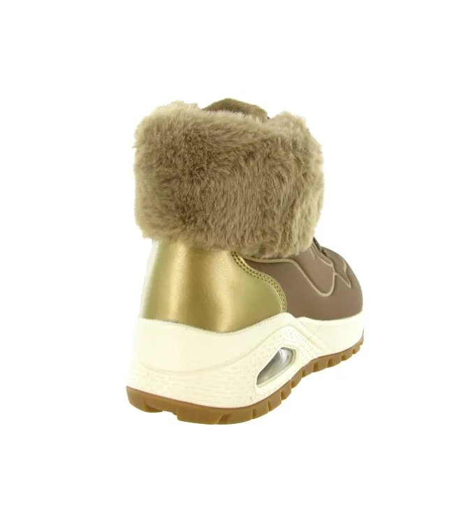 apres ski bottes fourrees - Botte fourrée - femme - Synthétique - Marron - Skechers footwear