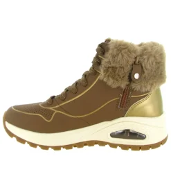 apres ski bottes fourrees - Botte fourrée - femme - Synthétique - Marron - Skechers footwear