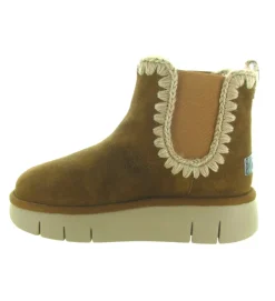 apres ski bottes fourrees - Bottine chaude - femme - Nubuck - Chestnut - Mou