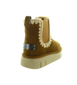 apres ski bottes fourrees - Bottine chaude - femme - Nubuck - Chestnut - Mou