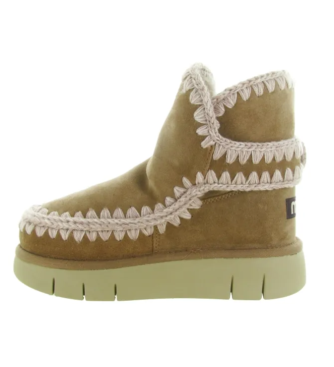 apres ski bottes fourrees - Bottine chaude - femme - Nubuck - Beige - Mou