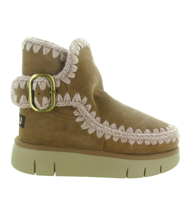 apres ski bottes fourrees - Bottine chaude - femme - Nubuck - Beige - Mou