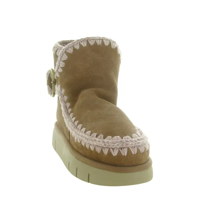 apres ski bottes fourrees - Bottine chaude - femme - Nubuck - Beige - Mou