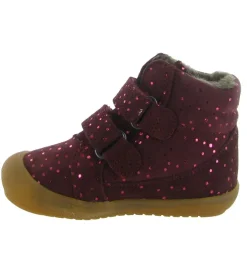 apres ski bottes fourrees - Bottes fourrées - bebe fille - Cuir - Bordeaux - Froddo