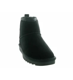 apres ski bottes fourrees - Bottine chaude - femme - Nubuck - Noir - Colors of california