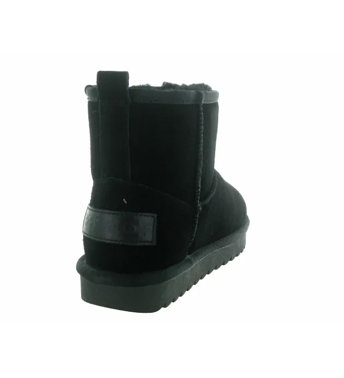 apres ski bottes fourrees - Bottine chaude - femme - Nubuck - Noir - Colors of california