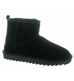 apres ski bottes fourrees - Bottine chaude - femme - Nubuck - Noir - Colors of california