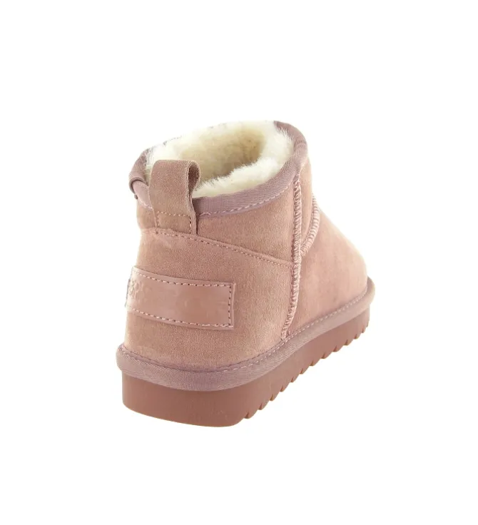 apres ski bottes fourrees - Bottine chaude - femme - Nubuck - Rose - Colors of california