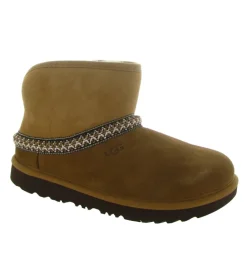 apres ski bottes fourrees - Bottes fourrées - junior fille - Nubuck - Marron - Ugg australia