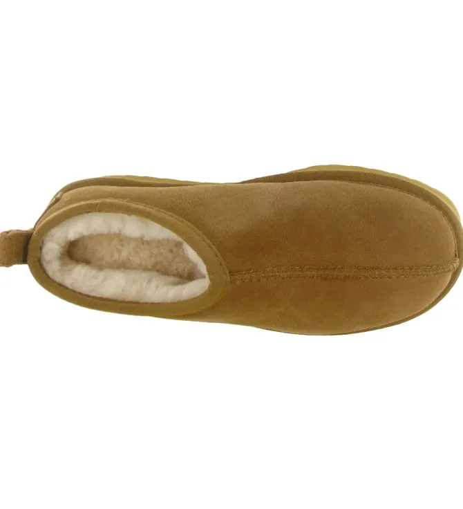 apres ski bottes fourrees - Bottine chaude - femme - Nubuck - Chestnut - Colors of california