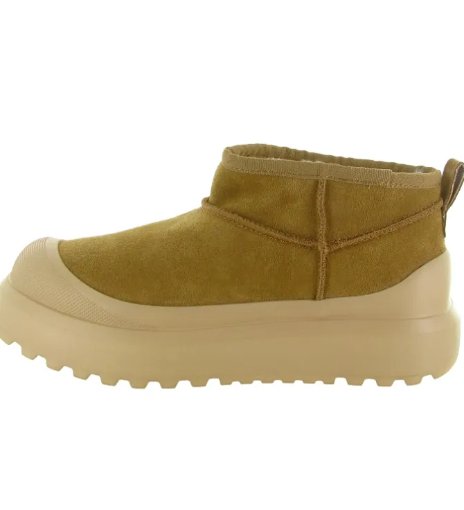 apres ski bottes fourrees - Bottine chaude - femme - Nubuck - Marron - Colors of california