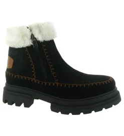 apres ski bottes fourrees - Botte fourrée - femme - Nubuck - Noir - Hooper