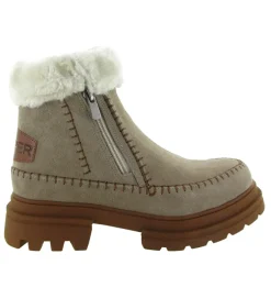 apres ski bottes fourrees - Botte fourrée - femme - Nubuck - Beige - Hooper