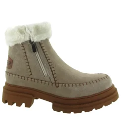 apres ski bottes fourrees - Botte fourrée - femme - Nubuck - Beige - Hooper