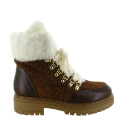 apres ski bottes fourrees - Botte fourrée - femme - Cuir - Marron - Armando