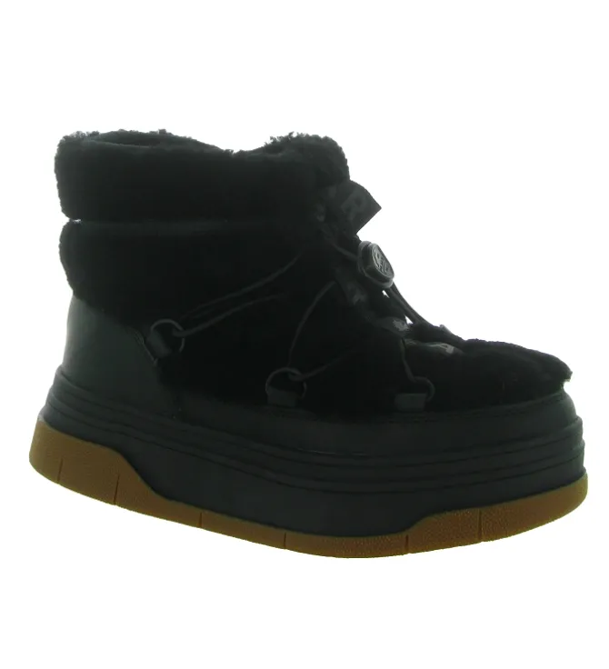 apres ski bottes fourrees - Bottine chaude - femme - Laine - Noir - Pajar