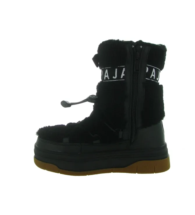 apres ski bottes fourrees - Bottine chaude - femme - Laine - Noir - Pajar
