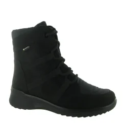 apres ski bottes fourrees - Botte de neige - femme - Cuir - Noir - Ara