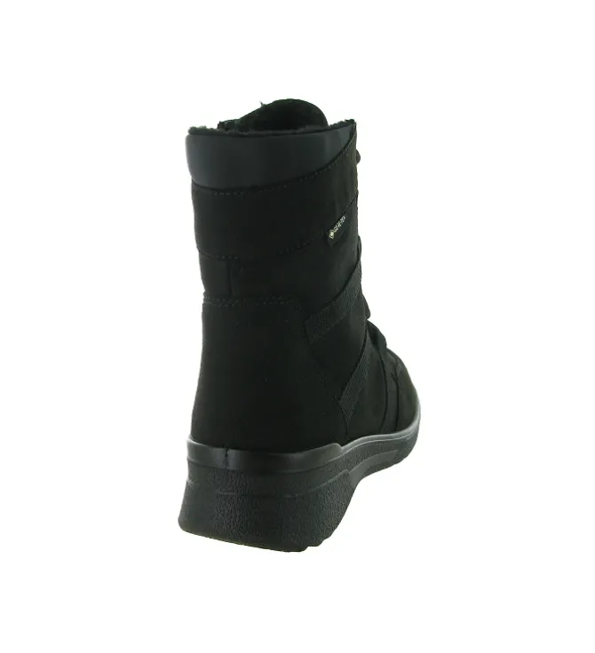 apres ski bottes fourrees - Botte de neige - femme - Cuir - Noir - Ara