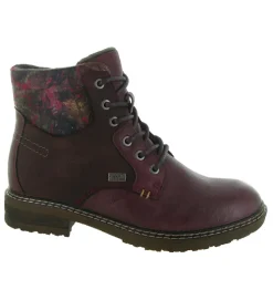 apres ski bottes fourrees - Bottine chaude - femme - Synthétique - Bordeaux - Rieker