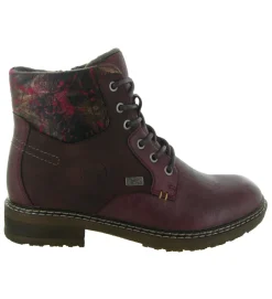 apres ski bottes fourrees - Bottine chaude - femme - Synthétique - Bordeaux - Rieker