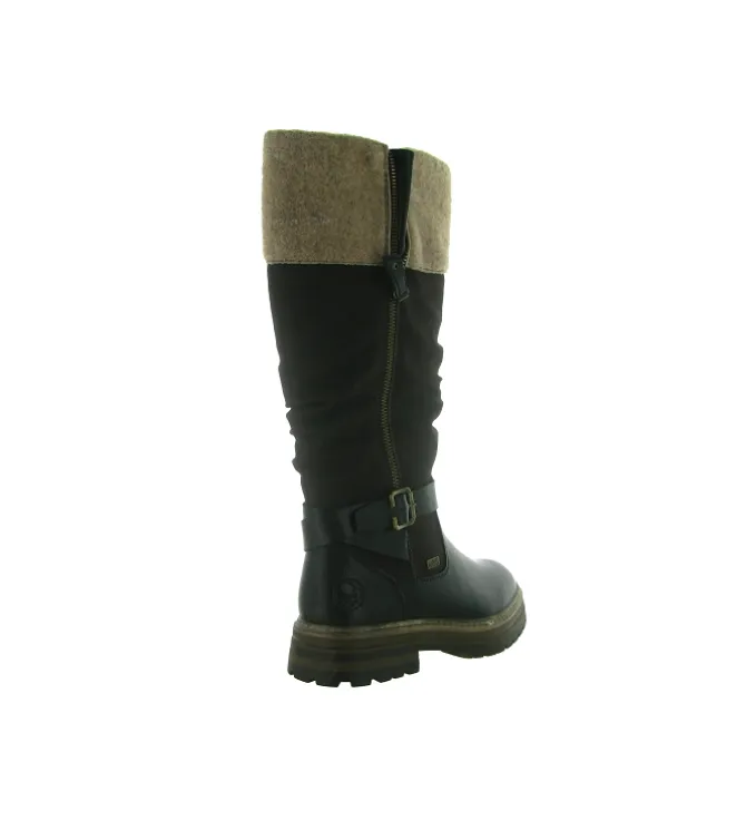 apres ski bottes fourrees - Botte fourrée - femme - Synthétique - Marron - Rieker