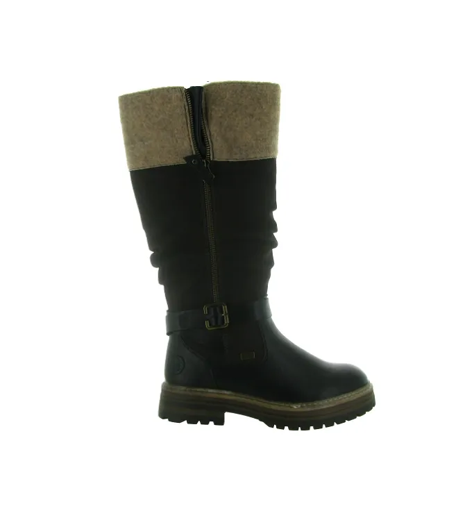 apres ski bottes fourrees - Botte fourrée - femme - Synthétique - Marron - Rieker