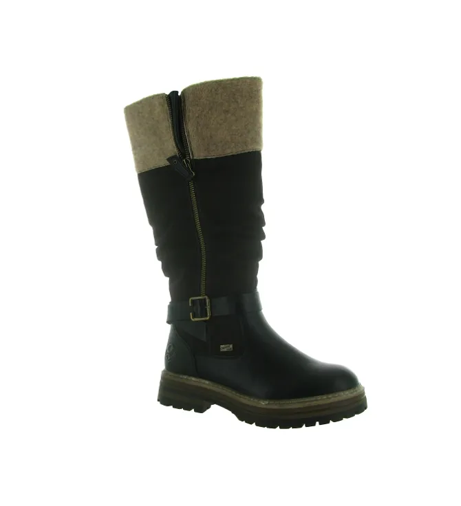 apres ski bottes fourrees - Botte fourrée - femme - Synthétique - Marron - Rieker