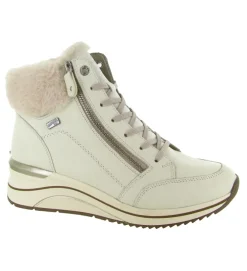 apres ski bottes fourrees - Bottine chaude - femme - Cuir - Beige - Remonte