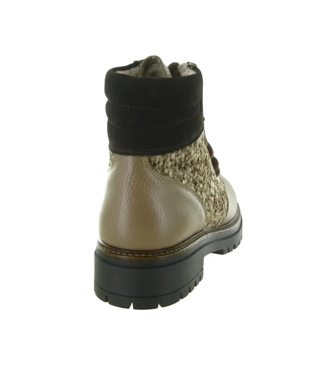 apres ski bottes fourrees - Bottine chaude - femme - Cuir - Beige - Armando
