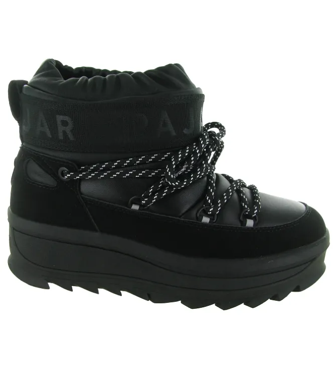 apres ski bottes fourrees - Bottine chaude - femme - Nylon - Noir - Pajar