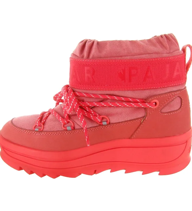 apres ski bottes fourrees - Bottine chaude - femme - Nylon - Corail - Pajar