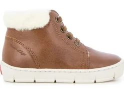 apres ski bottes fourrees - Bottes fourrées - bebe garcon - Cuir - Marron - Pom d api