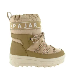 apres ski bottes fourrees - Bottine chaude - femme - Nylon - Beige - Pajar