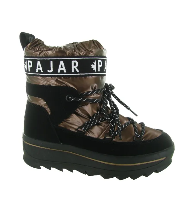 apres ski bottes fourrees - Bottine chaude - femme - Nylon - Bronze - Pajar