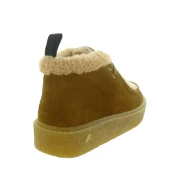 apres ski bottes fourrees - Bottine chaude - femme - Nubuck - Marron - Black stone