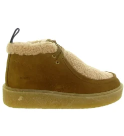 apres ski bottes fourrees - Bottine chaude - femme - Nubuck - Marron - Black stone