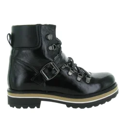 apres ski bottes fourrees - Botte de neige - femme - Cuir - Noir - La thuile