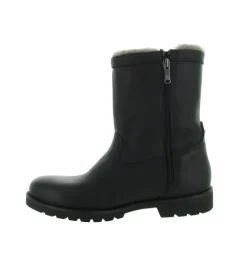 apres ski bottes fourrees - Bottes de neige - homme - Cuir - Noir - Panama jack