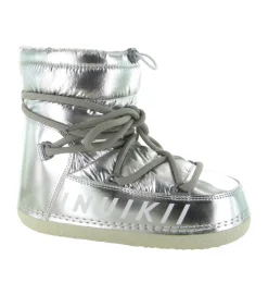 apres ski bottes fourrees - Botte de neige - femme - Nylon - Argent - Inuikii