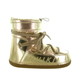 apres ski bottes fourrees - Botte de neige - femme - Nylon - Or - Inuikii