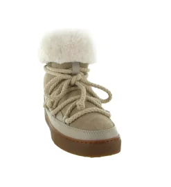 apres ski bottes fourrees - Botte de neige - femme - Nylon - Beige - Inuikii