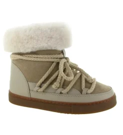apres ski bottes fourrees - Botte de neige - femme - Nylon - Beige - Inuikii