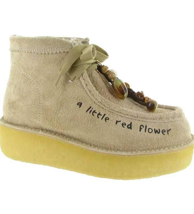 apres ski bottes fourrees - Bottine chaude - femme - Nubuck - Beige - Nan ku