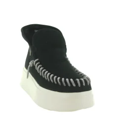 apres ski bottes fourrees - Bottine chaude - femme - Nubuck - Noir - Nan ku