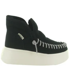 apres ski bottes fourrees - Bottine chaude - femme - Nubuck - Noir - Nan ku