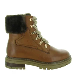 apres ski bottes fourrees - Botte de neige - femme - Cuir - Marron - Regarde le ciel...