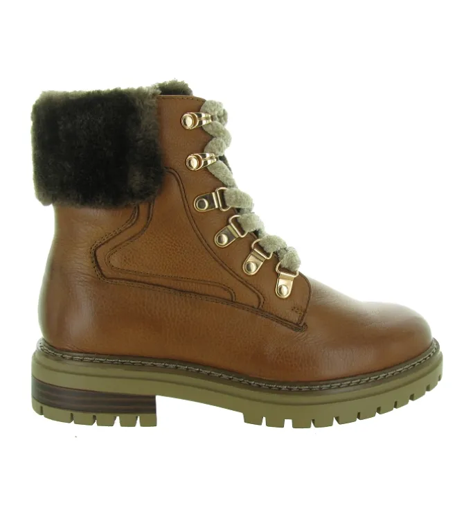 apres ski bottes fourrees - Botte de neige - femme - Cuir - Marron - Regarde le ciel...