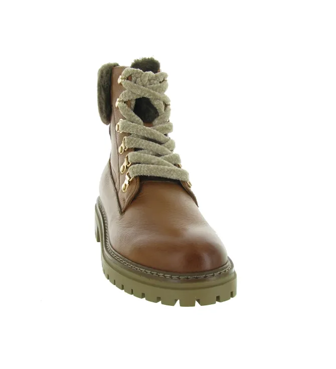 apres ski bottes fourrees - Botte de neige - femme - Cuir - Marron - Regarde le ciel...